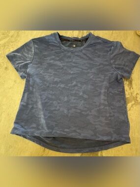 Spyder Blue Camo Short Sleeve Performance Tee
